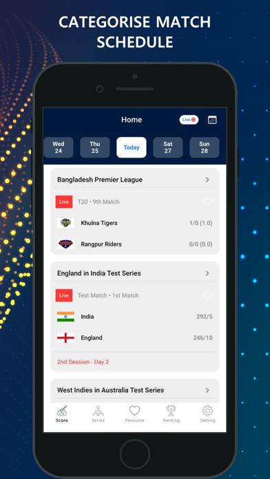 Live Cricket TV : Streaming HD Screenshot