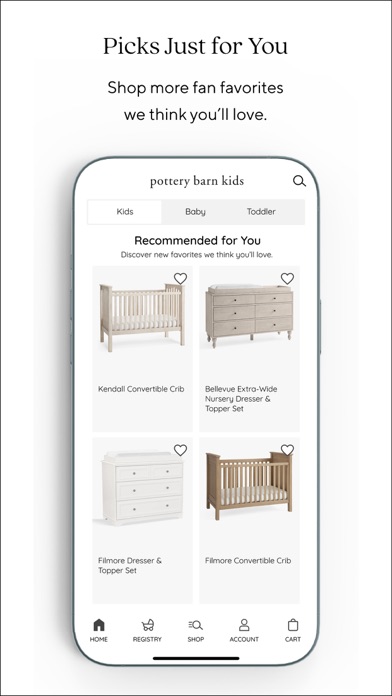 Pottery Barn Kids Shopping Screenshot