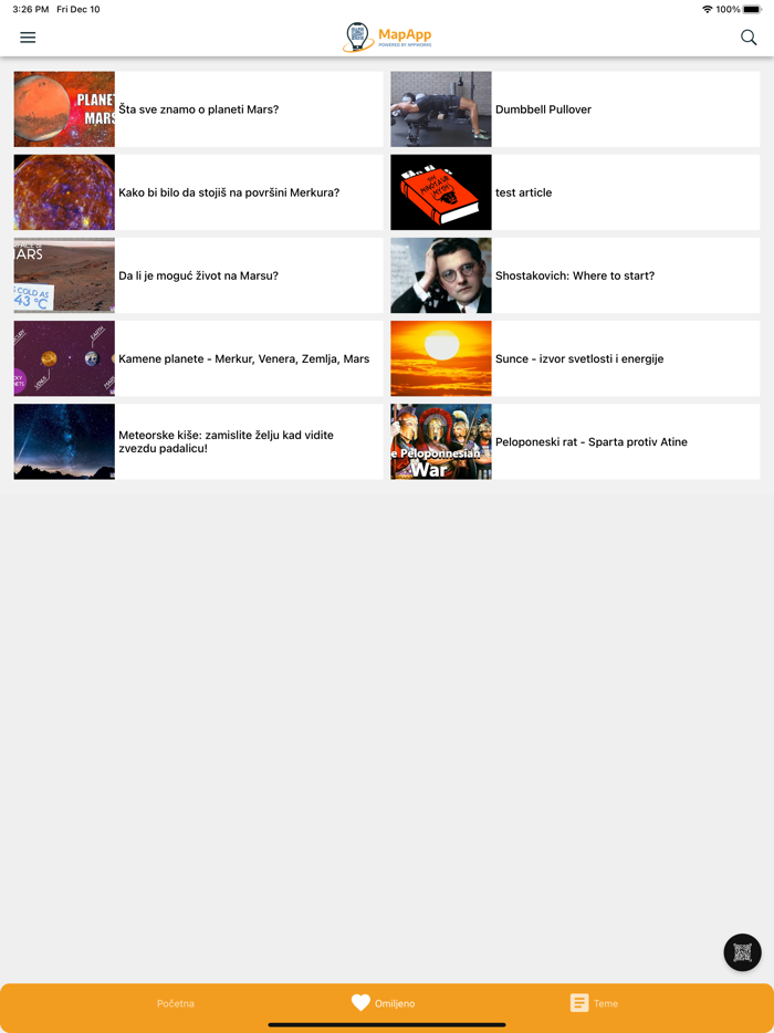 MapApp Interactive Posters