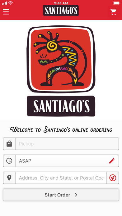 Santiagos Ordering Screenshot