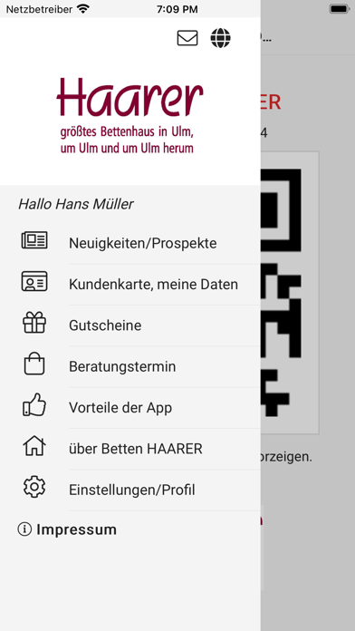 Bettenhaus HAARER Screenshot