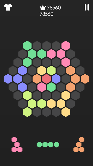 Hex Crush-Hexagon Puzzle Game Screenshot