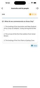 Australia citizenship practice screenshot #2 for iPhone