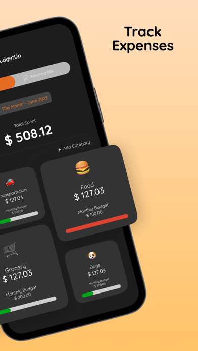 Budget Tracker - BudgetUp Screenshot