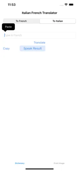 Game screenshot Italian French Translator apk