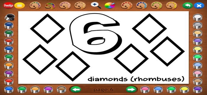 Counting Shapes Coloring Book