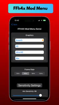 Regedit FFH4X Sensi iphone resimleri 2
