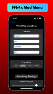 regedit ffh4x sensi iphone screenshot 2