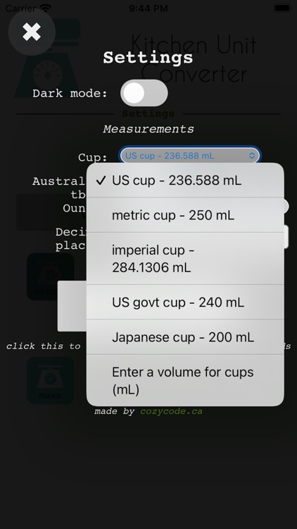 Kitchen Unit Converter screenshot-3