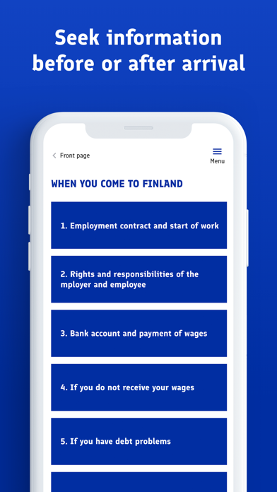 Work Help Finland Screenshot