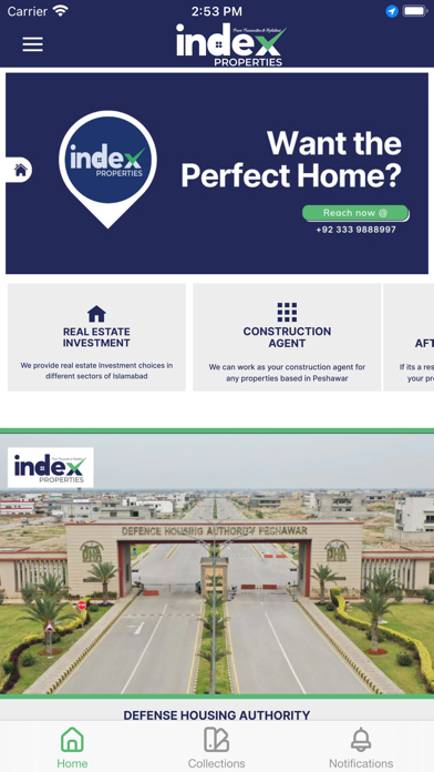 Index Properties Screenshot