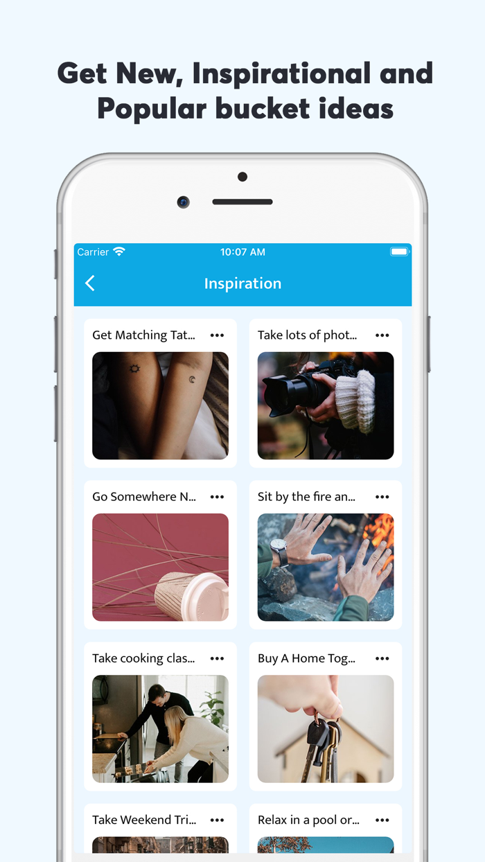 BucketList Fulfill Wishlist