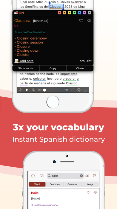 TODAI: Learn Spanish by news Screenshot