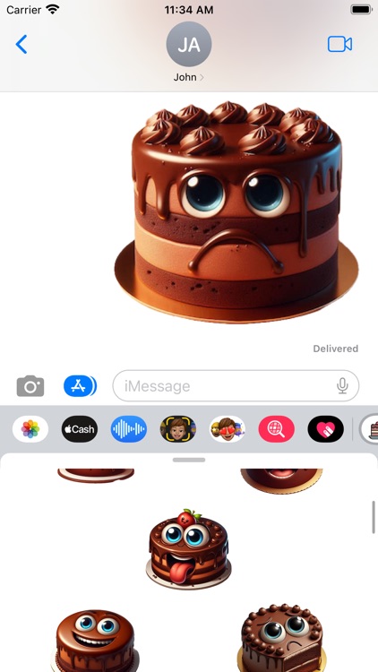Chocolate Cake Stickers screenshot-4