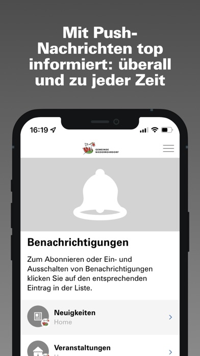 Gemeinde Niederrohrdorf Screenshot