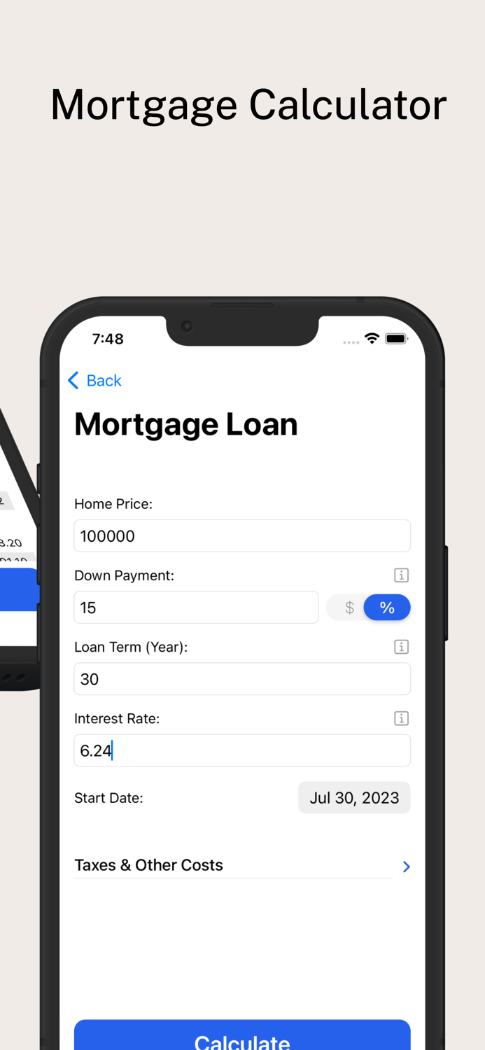 Amortization loan calculator