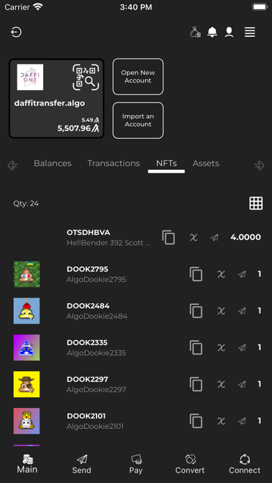JDEuroway Wallet Screenshot