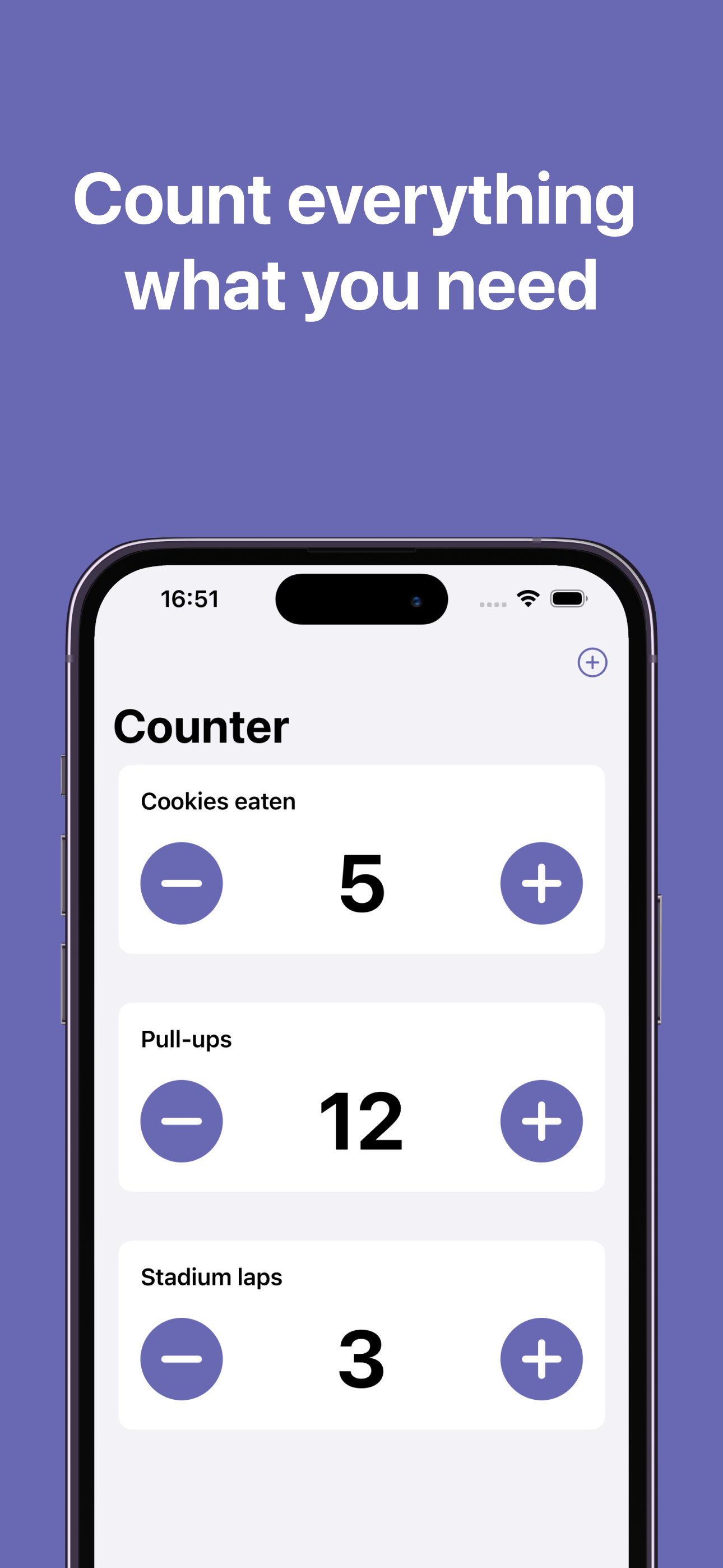 Counter: planning, motivation