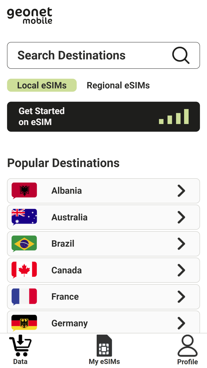 Geonet Mobile eSIM