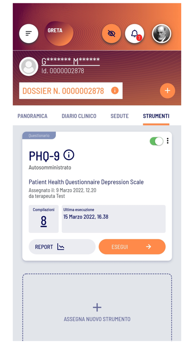 GRETA di Studi Cognitivi Screenshot