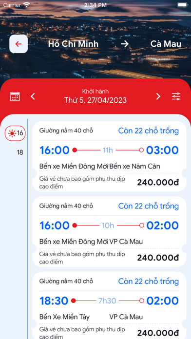 Nhà xe Giáp Diệp Screenshot