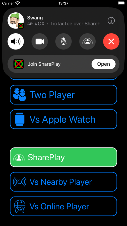 #2. #OX - TicTacToe Anywhere (iOS) 由: Sam Wang