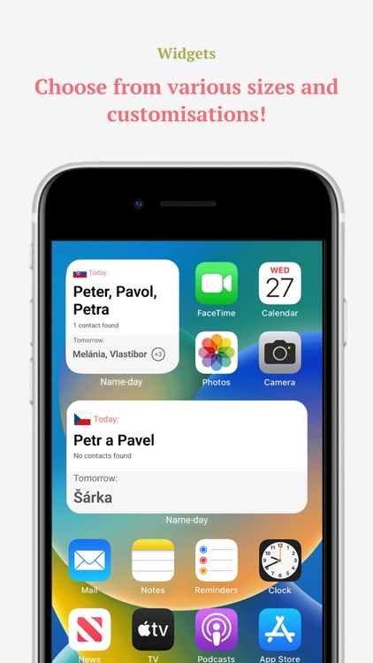 Name-day & Birthday Calendar