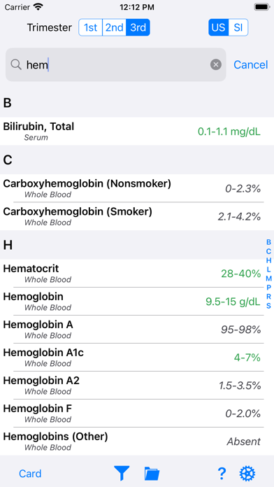 RH Medical Labs Screenshot