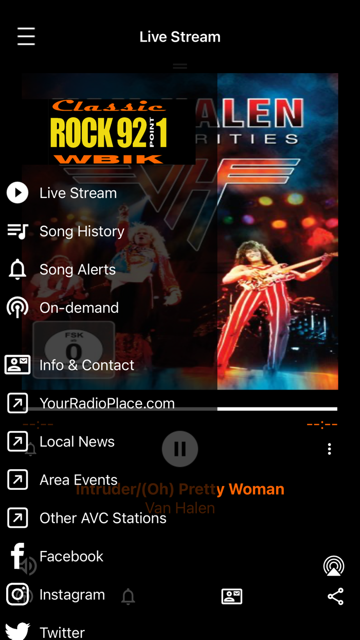 WBIK Classic Rock 92.1