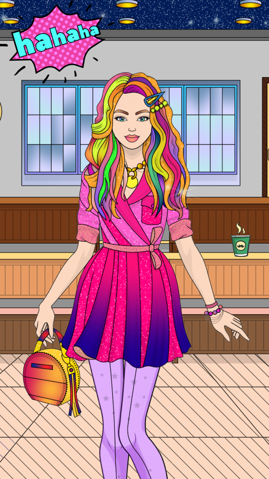 College Girl Coloring Dress Up - 1.2 - (iOS)