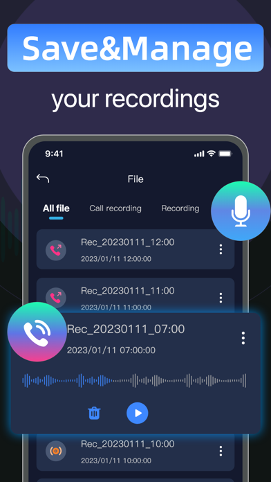 Call Recorder - Voice Memos Screenshot