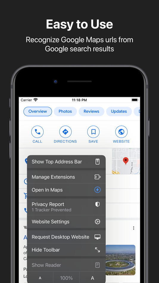 #3. Open In Maps (iOS) 来自: Chunxia Li