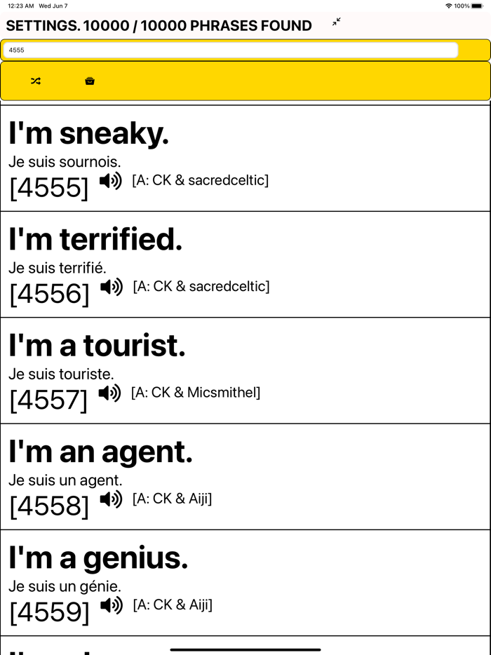 Speak French - 10000 Phrases