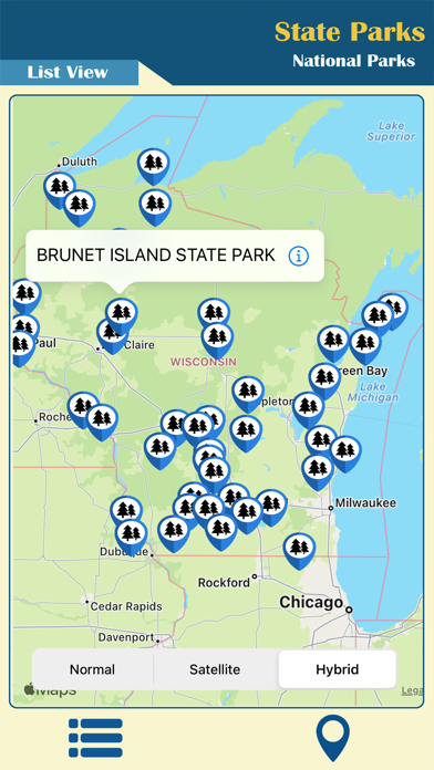 Wisconsin-State &National Park Screenshot