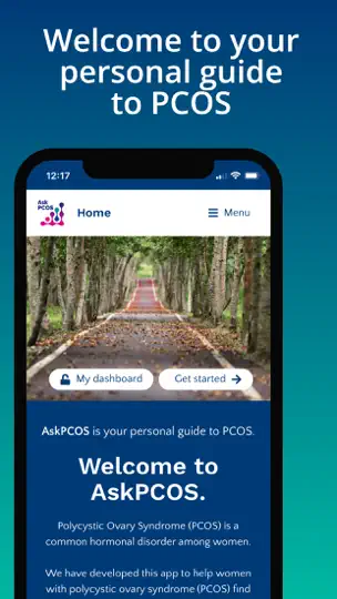 Screenshot von AskPCOS auf dem iPhone 1