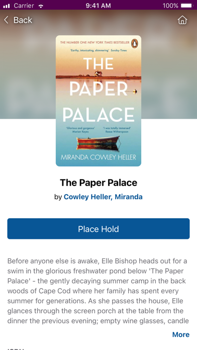 Reading Libraries Screenshot