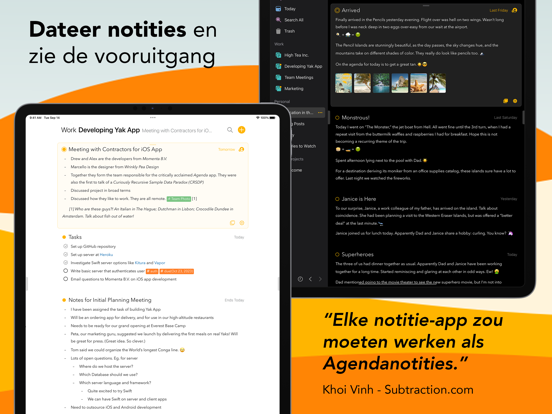 Agendanotities – Met Kalender iPad app afbeelding 2