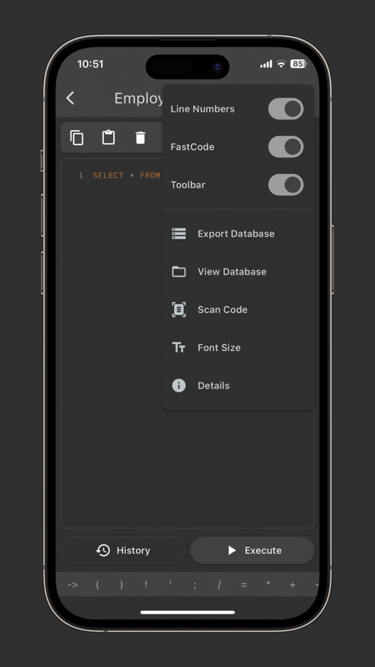 #6. SQL Playground(Pro) (iOS) By: Hrishi Suthar