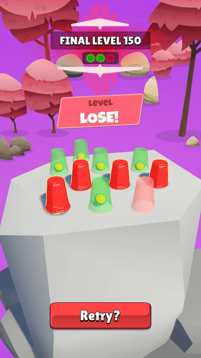 Tricky Cups - A Ball game