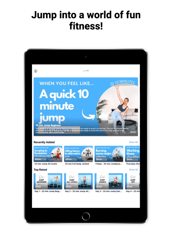 Jump&Jacked iPad screenshot 2 - Health & Fitness app