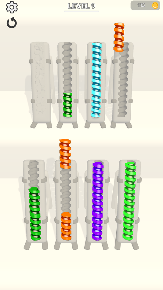 #6. Color Screw Sort (iOS) 由: Babil Studios