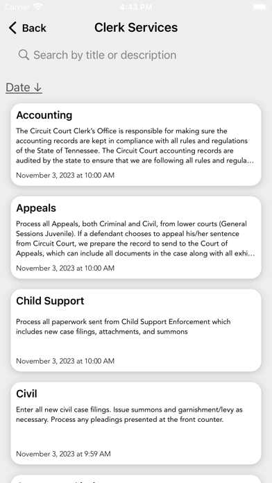 Sumner TN Circuit Court Clerk Screenshot