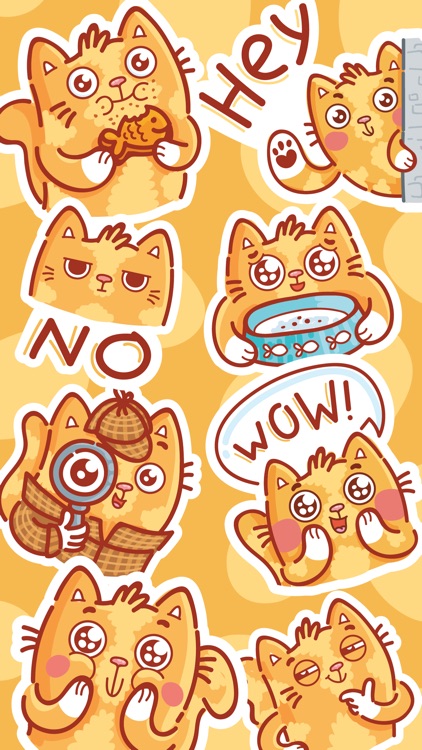 Cat stickers for iMessage!