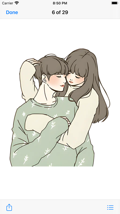 When Fall in Love Stickers Screenshot
