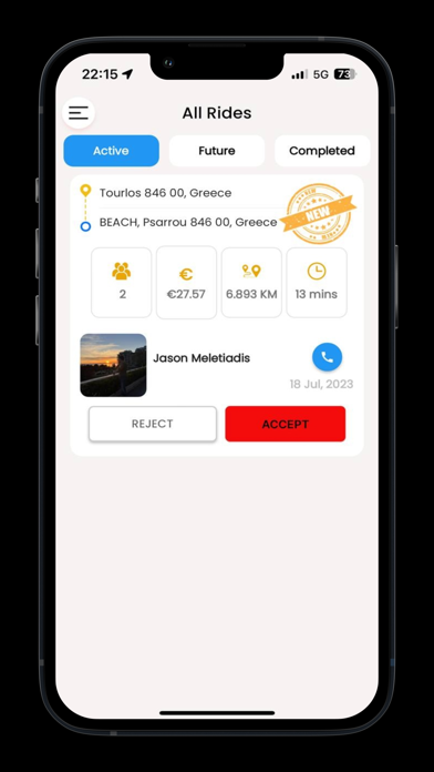 Mykonos Ride Driver Screenshot
