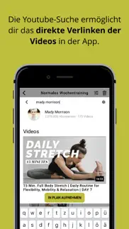 video-fitness-planner light iphone screenshot 4