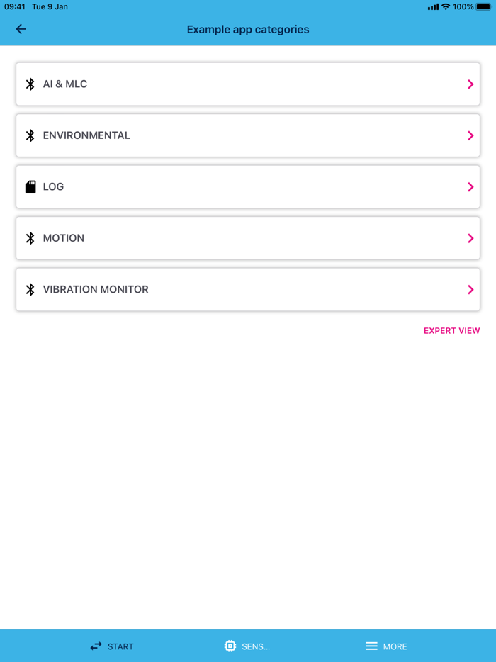 ST BLE Sensor Classic