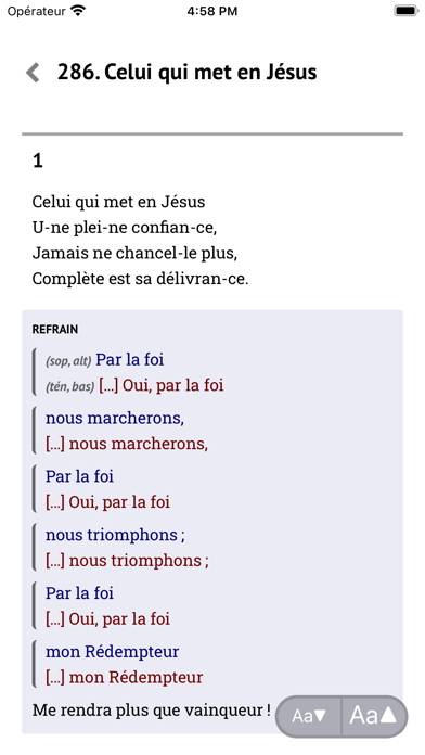 Chante mon cœur Screenshot