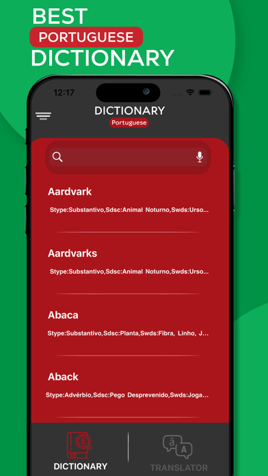 Learn Portuguese - Dictionary Screenshot