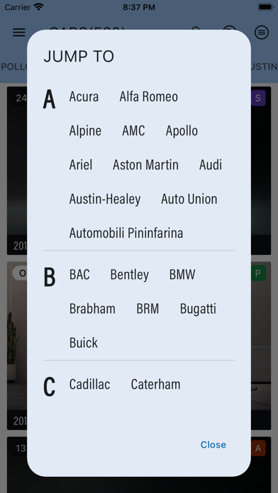 FM2023 Cars Screenshot